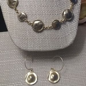 Jones of NY Coin Necklace & Earrings